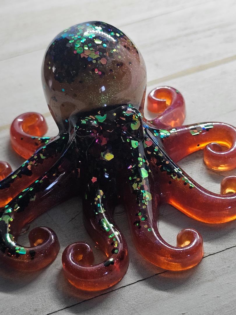 chameleon glitter octopus