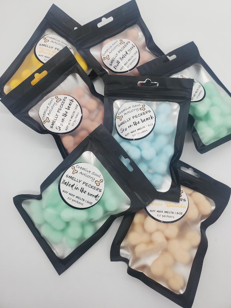 Smelly peckers wax melts