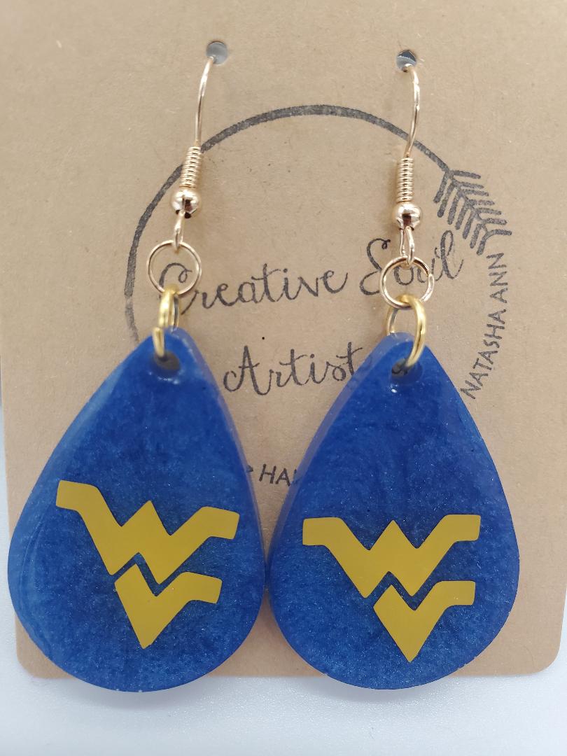 WVU earrings