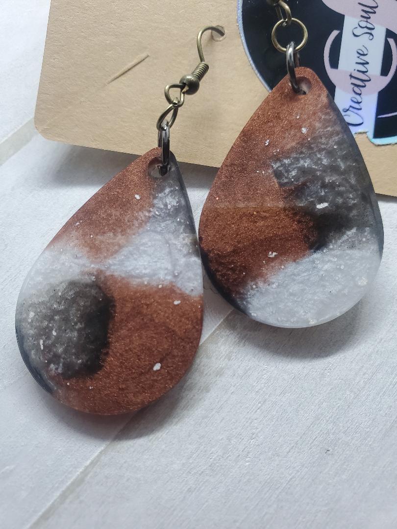 suede colored earrings