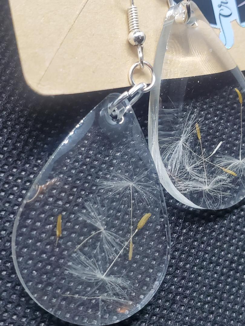 dandelion earrings