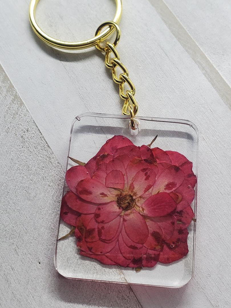 rose keychain