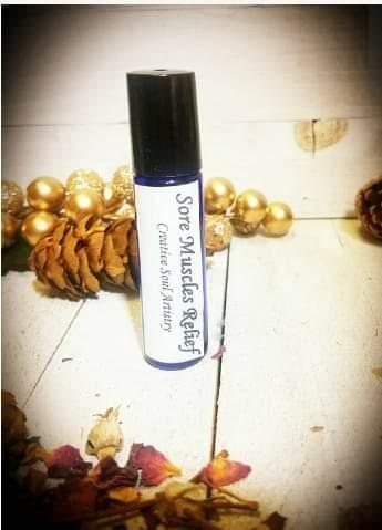 Sore Muscles Relief EO roller bottle