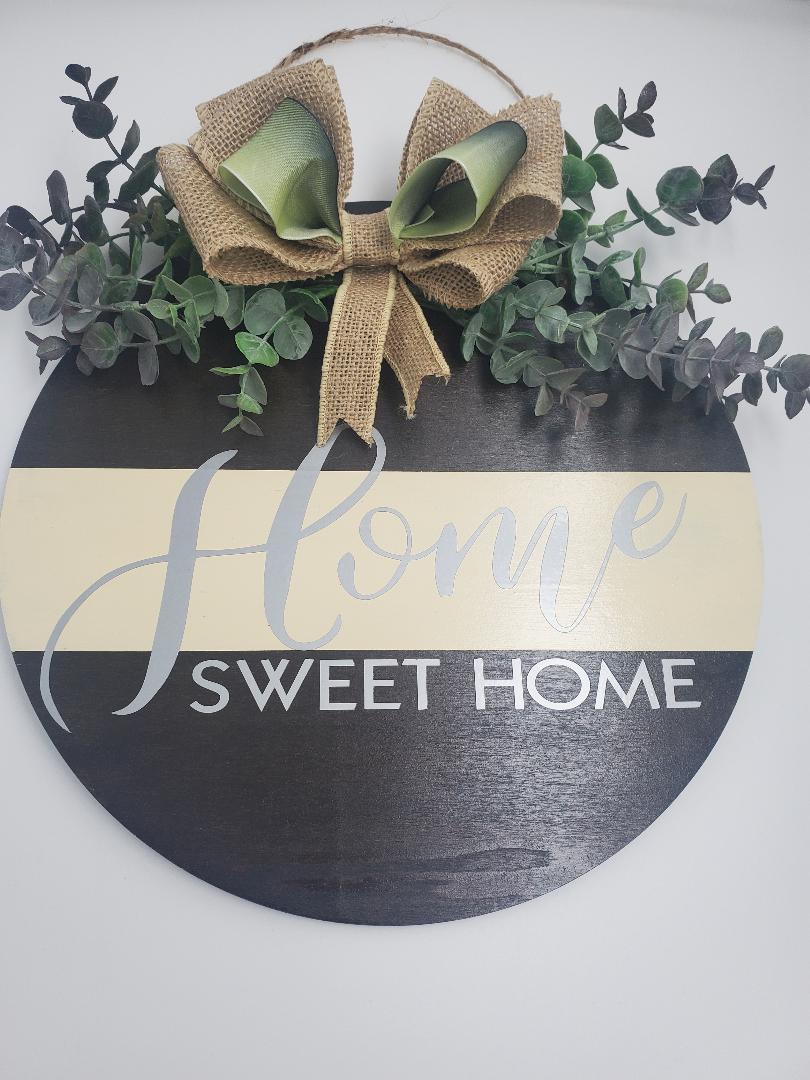 Home sweet home door hanger