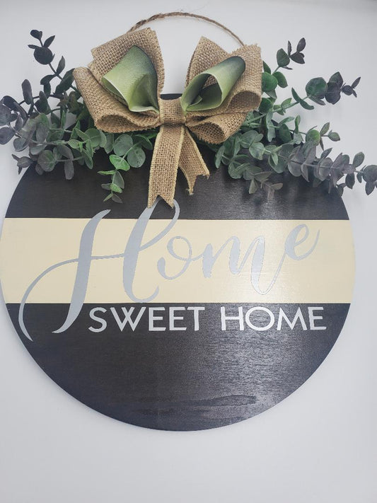 Home sweet home door hanger